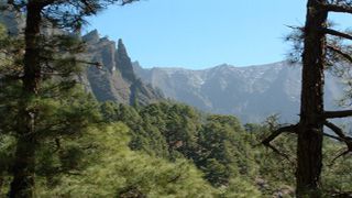 Felsformation im Caldera de Taburiente