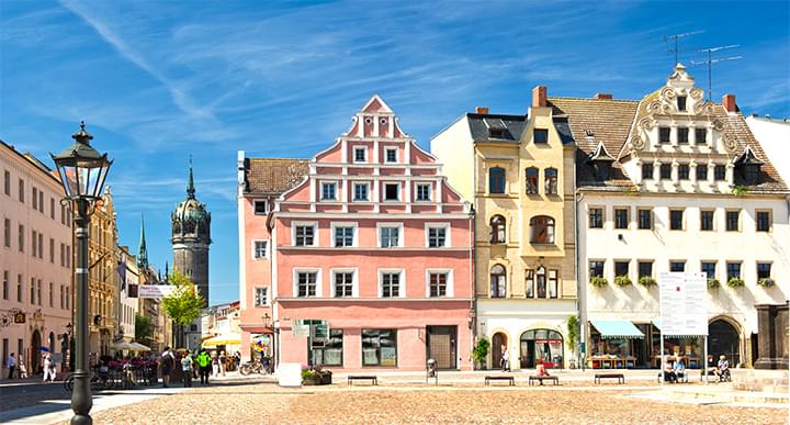 Marktplaats in Lutherstadt Wittenberg