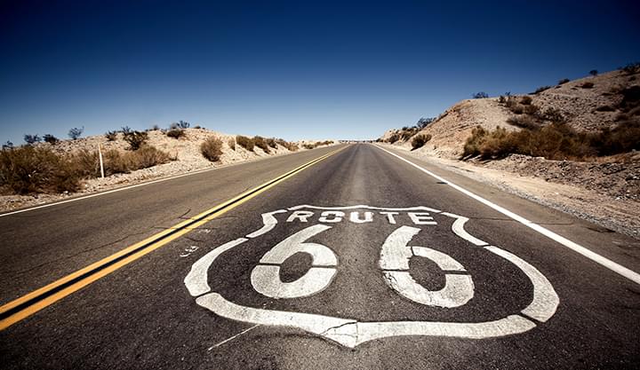 Met een huurauto langs Route 66