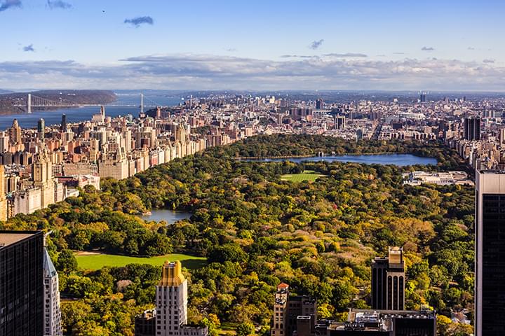 View of Central Park in New York